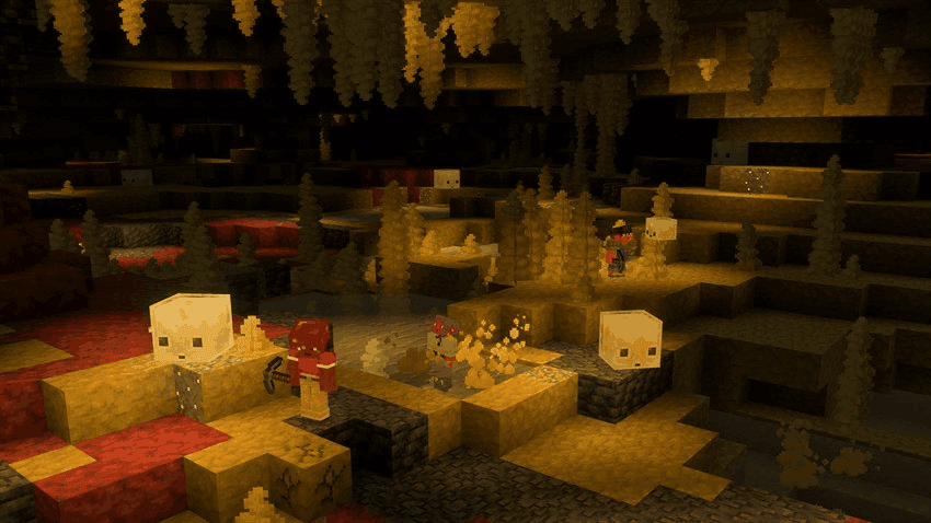 Minecraft Chaos Cubed sulfur caves