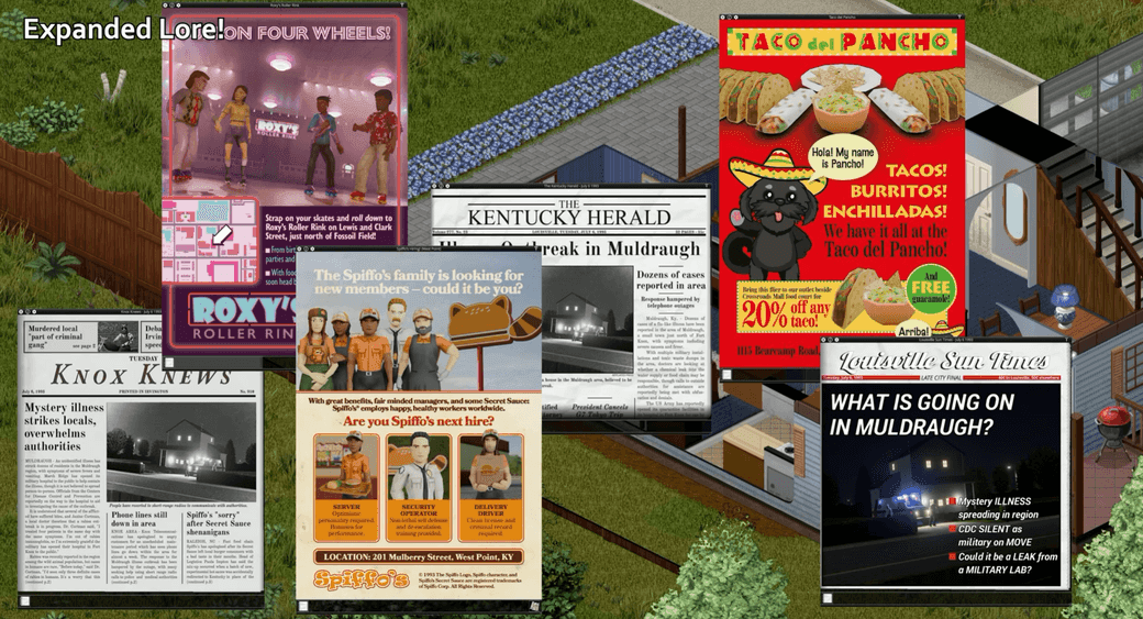 Newspapers, flyers and expanded lore in Project Zomboid Build 42