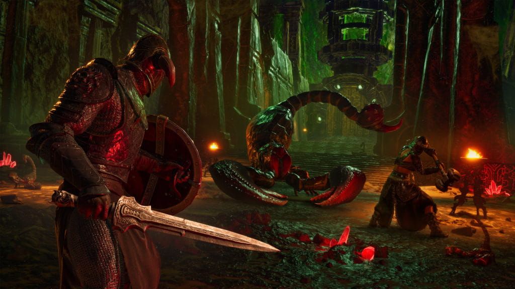 Conan Exiles Enhanced dungeon scene with upgraded atmosphere and environment detail