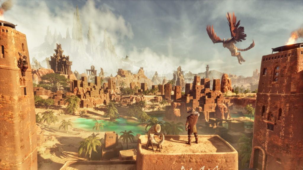 Conan Exiles Enhanced city environment with improved UE5 lighting and detail