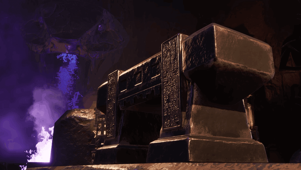 Legendary repair station inside the Cyclopean Halls