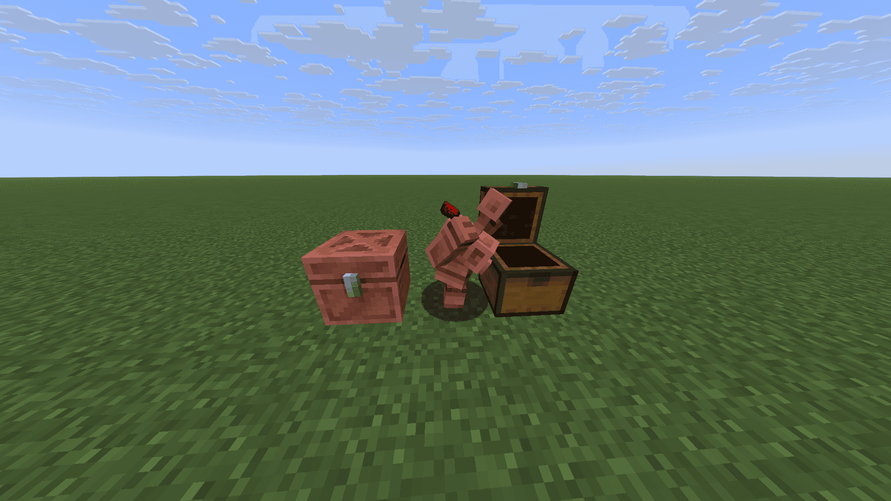 Copper Chains, Bars and Torches building set