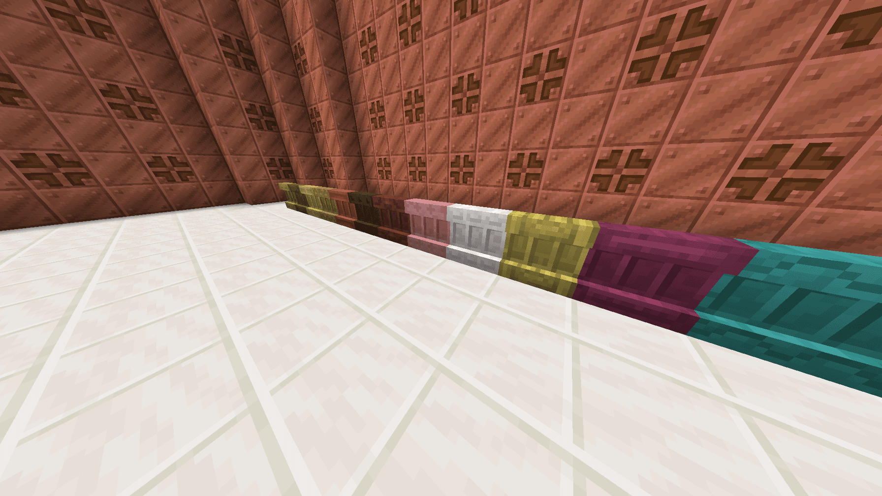 Copper Golem sorting items to nearby chests