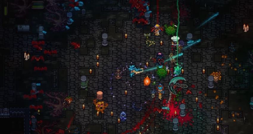 Necesse Scrapyard Incursion combat