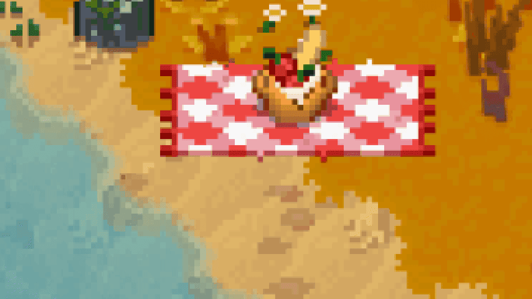 Hidden picnic scene in the Necesse Secrets Update