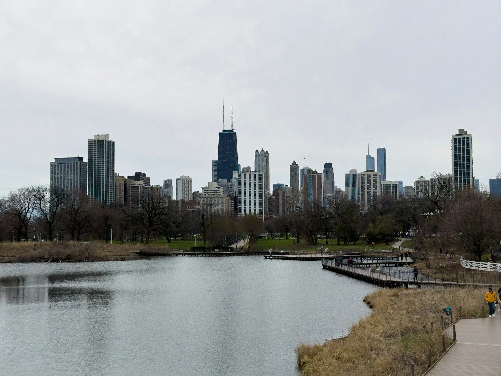 Chicago skyline across the lake