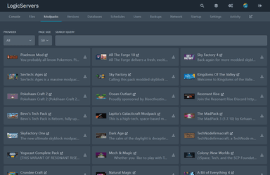 Modpack browser